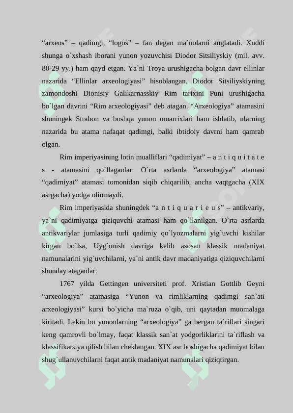 TARIXIY O`LKASHUNOSLIKDA ARXEOLOGIK MA`LUMOTLARNING O`RNI 3