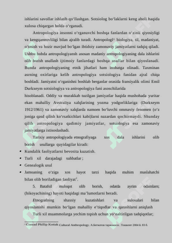 TARIXIY ANTROPOLOGIYADA MUAMMOLARINI TANLASH VA O‘RGANISH METODOLOGIYASI. 3