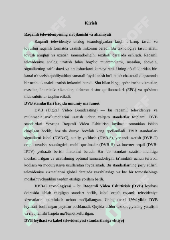 DVB-C raqamli kabel televideniye standarti 3