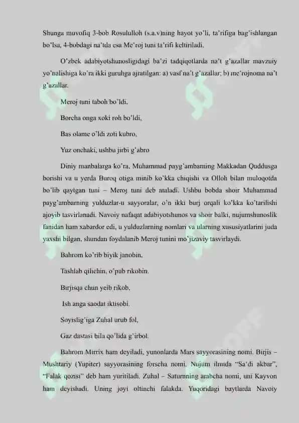 Layli va Majnun Asaridagi boblarga ta'rif.Mustaqil ish 8