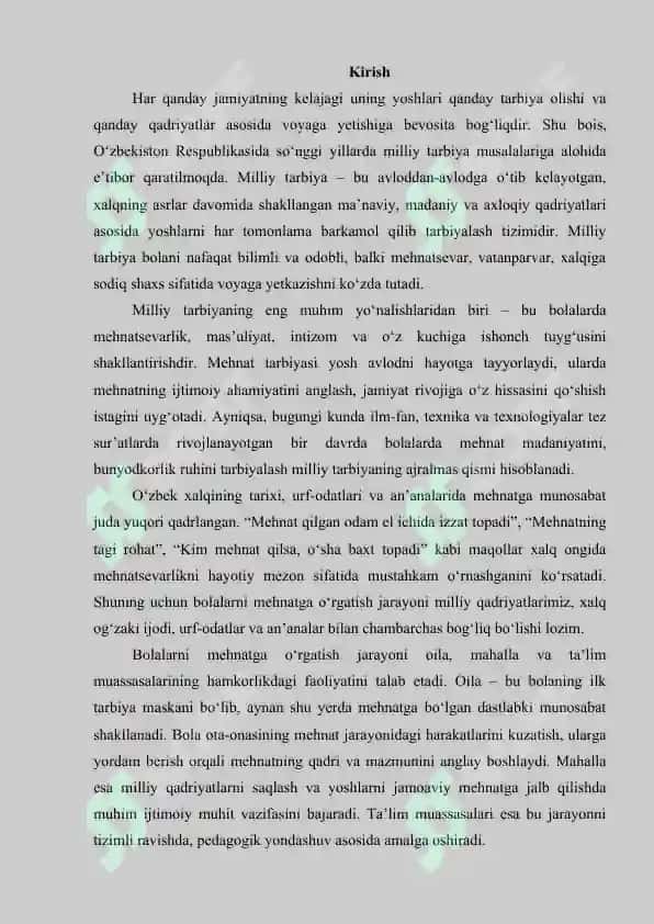 Milliy tarbiya asosida bolalarni mehnatga oʻrgatish 2