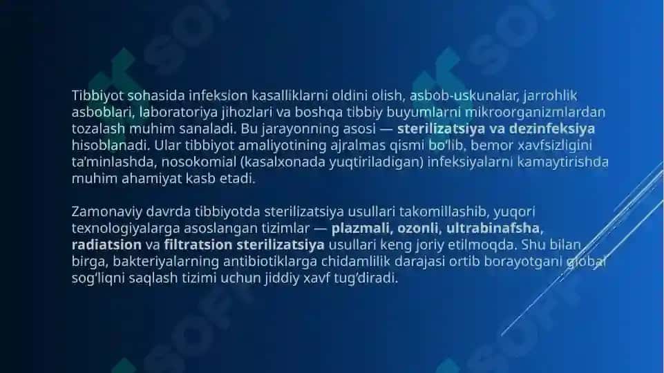 Tibbiyotda zamonaviy sterilizatsiya usullari 3