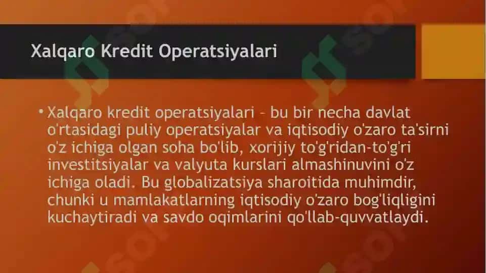 Xalqaro kredit 3