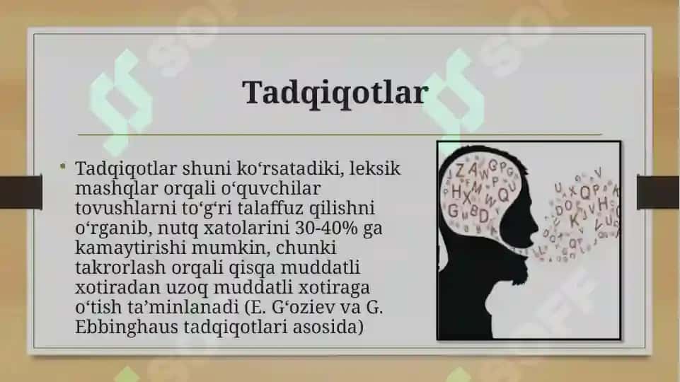 Unli va undosh tovushlarni o‘rganishda leksik mashqlarni tashkil etish 4