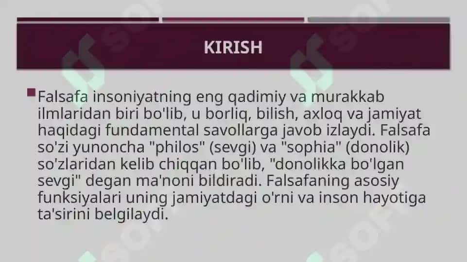 falsafaning asosiy funktsiyalari 3