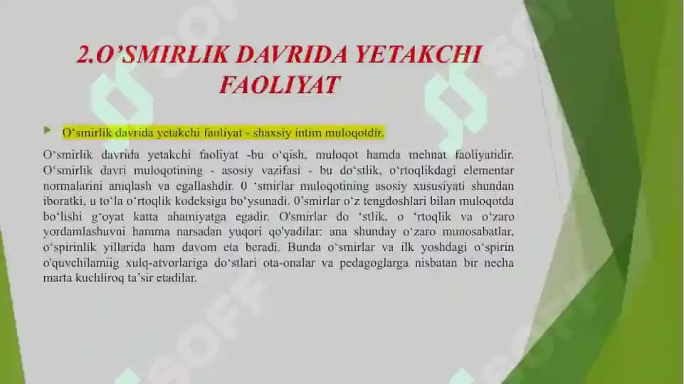 Oʻsmirlik davri psixologiyasi 4