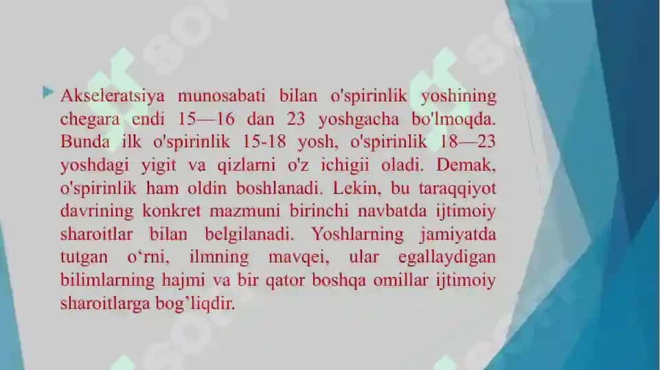 Oʻspirinlik davri psixologiyasi 5