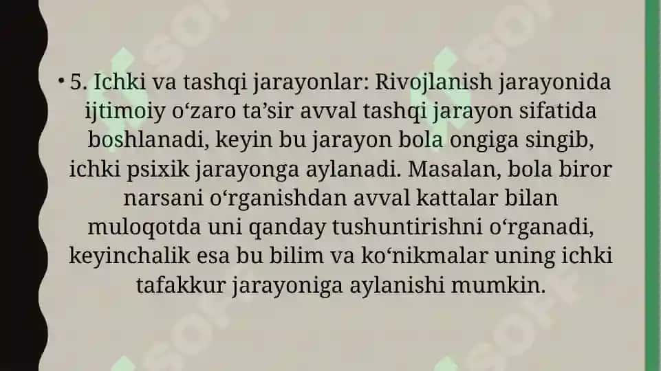 Yosh davrlar psixologiyasi 7