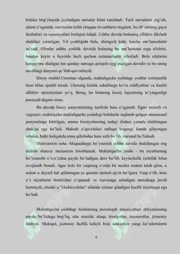 Maktabgacha yoshdagi bolalar psixologik va pedagogik xususiyatlari 6