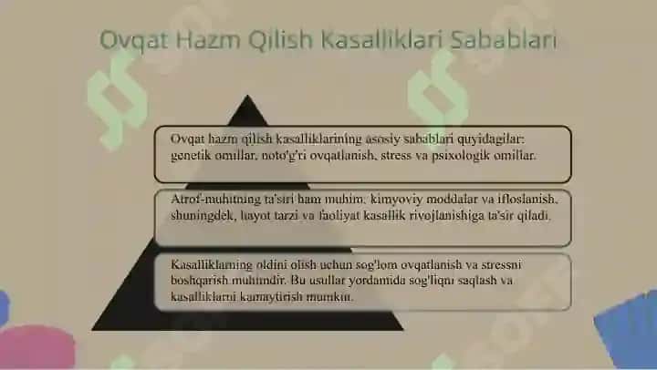 Ovqat hazm qilish sistemasining kasalliklari 3
