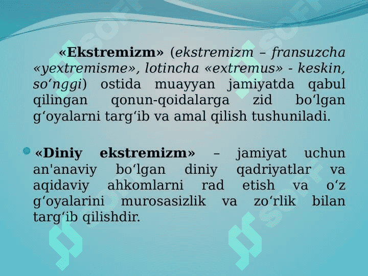 DINIY EKSTREMIZM VA TERRORIZM. MAFKURA VA AMALIYOT. 3