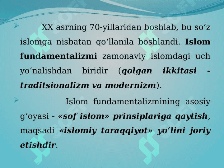 DINIY EKSTREMIZM VA TERRORIZM. MAFKURA VA AMALIYOT. 6