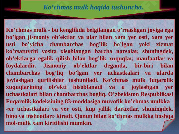 Ko'chmas mulk bozori 5