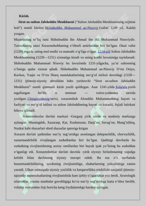 “Sirot us sulton Jaloliddin Manguberdi”  asari tarixiy manba sifatida tarixiy badiia  24 2