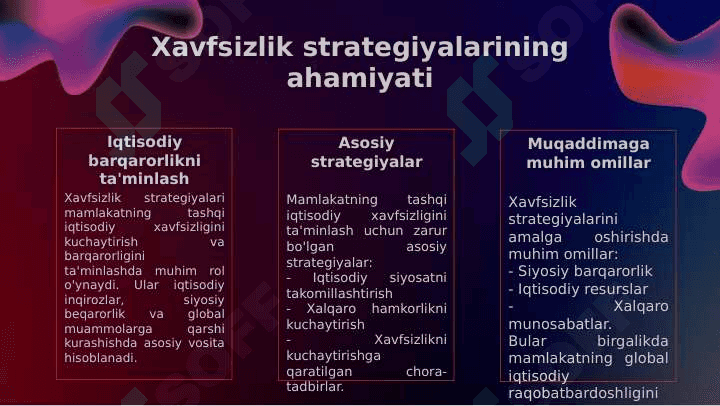 Mamlakatning tashqi iqtisodiy xavfsizligini ta minlash 3
