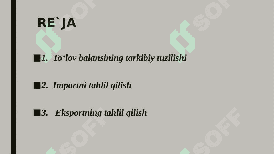 TO‘LOV BALANSINING IQTISODIY TAHLILI 2