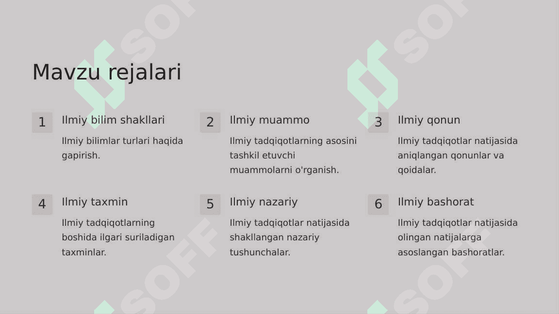 Ilmiy bilim shakllari. Ilmiy muammo. Ilmiy qonun. Ilmiy taxmin. Ilmiy nazariy. Ilmiy bashorat_3 2