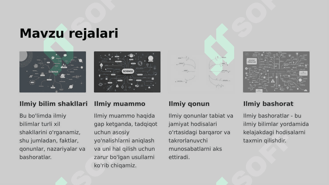 Ilmiy bilim shakllari. Ilmiy muammo. Ilmiy qonun. Ilmiy taxmin. Ilmiy nazariy. Ilmiy bashorat_7 2