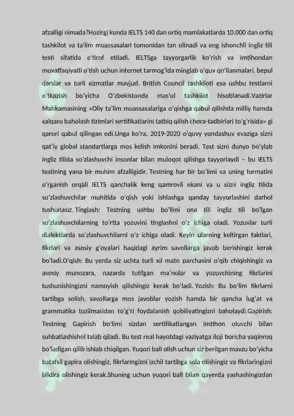 IELTS sertifikati 2