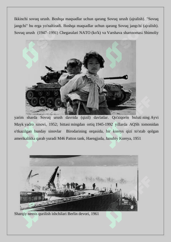 BMT ning urushdan keyingi yillardagi faoliyati 5