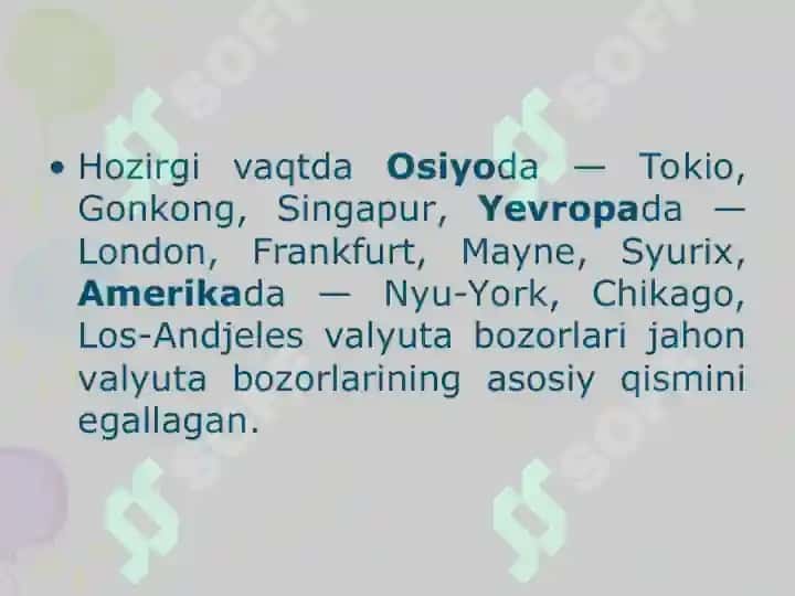 VALYUTA OPERATSIYALARI 4