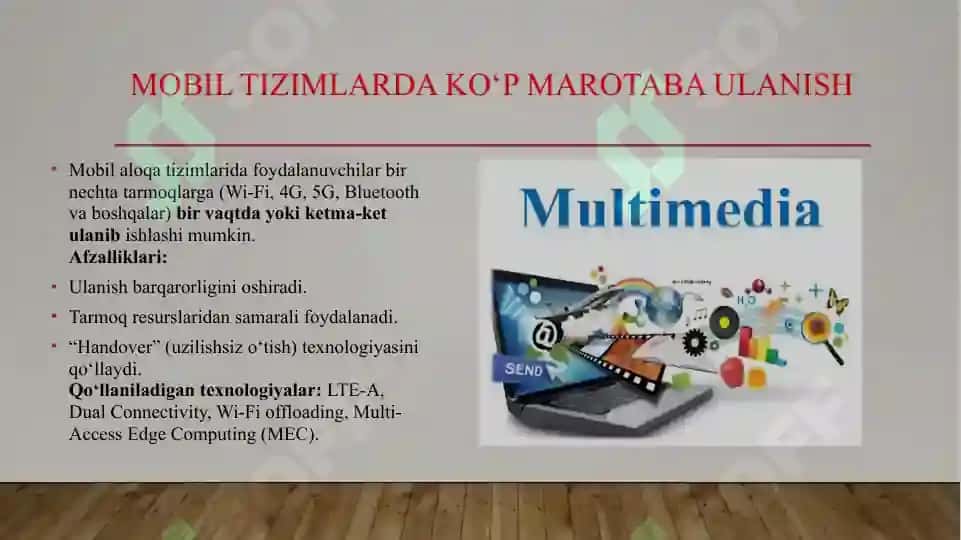 Multimedia axborot oqimlar.Multimedia trafikning asosiy parametrlari 5