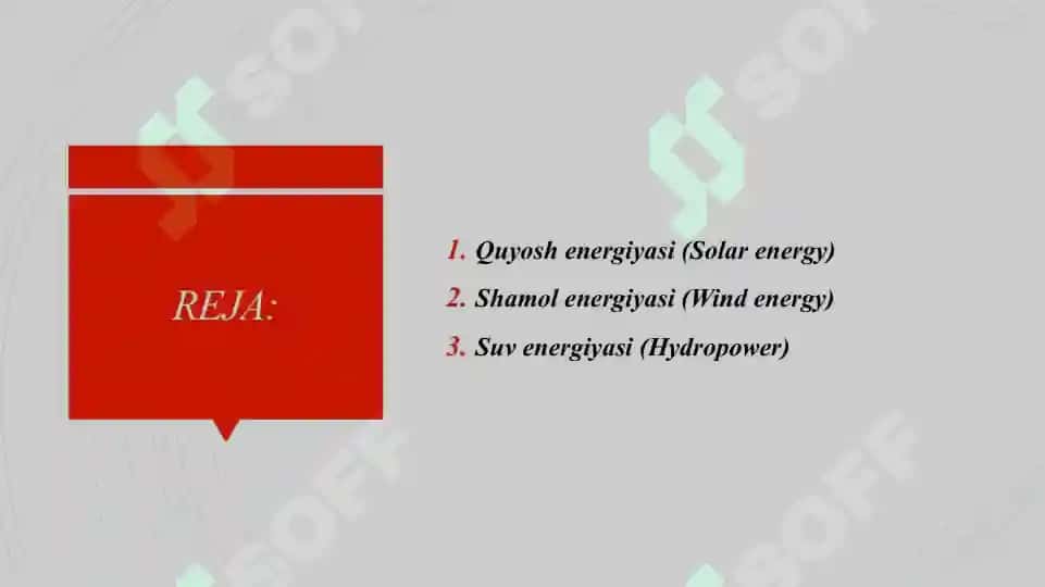 MUQOBIL ENERGIYA MANBALARI. 2