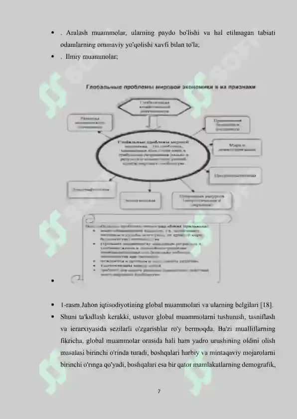 Jahonning global iqtisodiy muammolari mavzusida kurs ishi 7