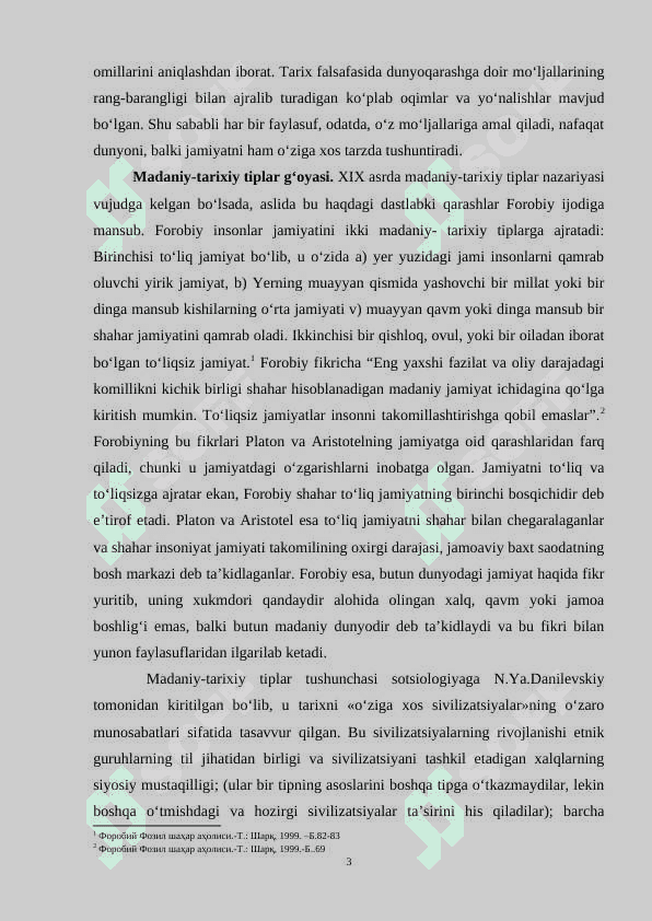 Jamiyat Falsafasi. 3