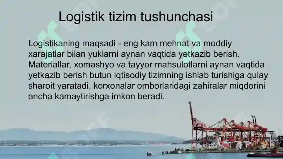 Logistikaning konsepsiyasi evolutsiyasi 3
