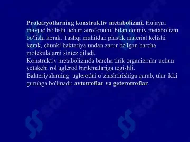 Bakteriyalar fiziologiyasi 8