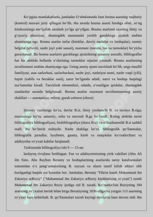 Ixtiyoriy mavzuda tarixiy bibliografiya tuzish 24 3