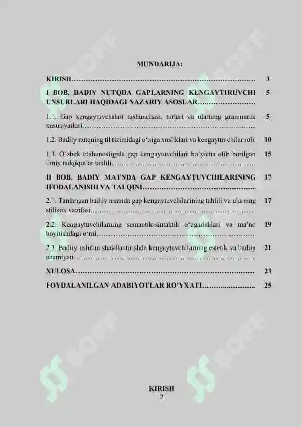 Badiiy nutqda gap kengaytuvchilari. Muayyan matn talqinida 2