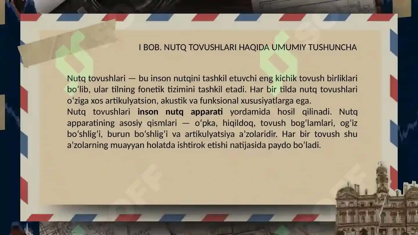 Nutqtovushlarini oʻrganishning toʻrt aspekti 3