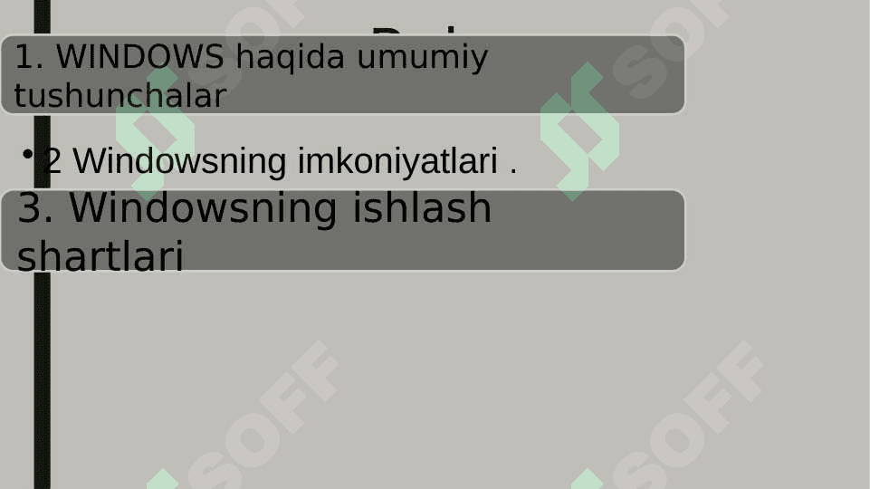 MS Windows 7,8,10 operatsion tizimlari va ulardagi yangi imkoniyatlari va qulayliklari 2