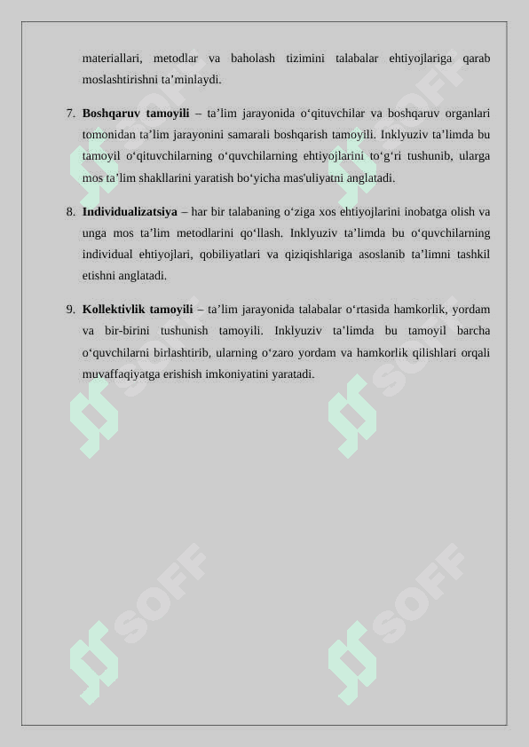 Inklyuziv ta’lim kursining predmeti, maqsadi va vazifalari, obyekti, tamoyillari o’rganish lug'at 2
