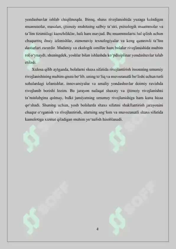 Bolani shaxs sifatida rivojlanishi 4