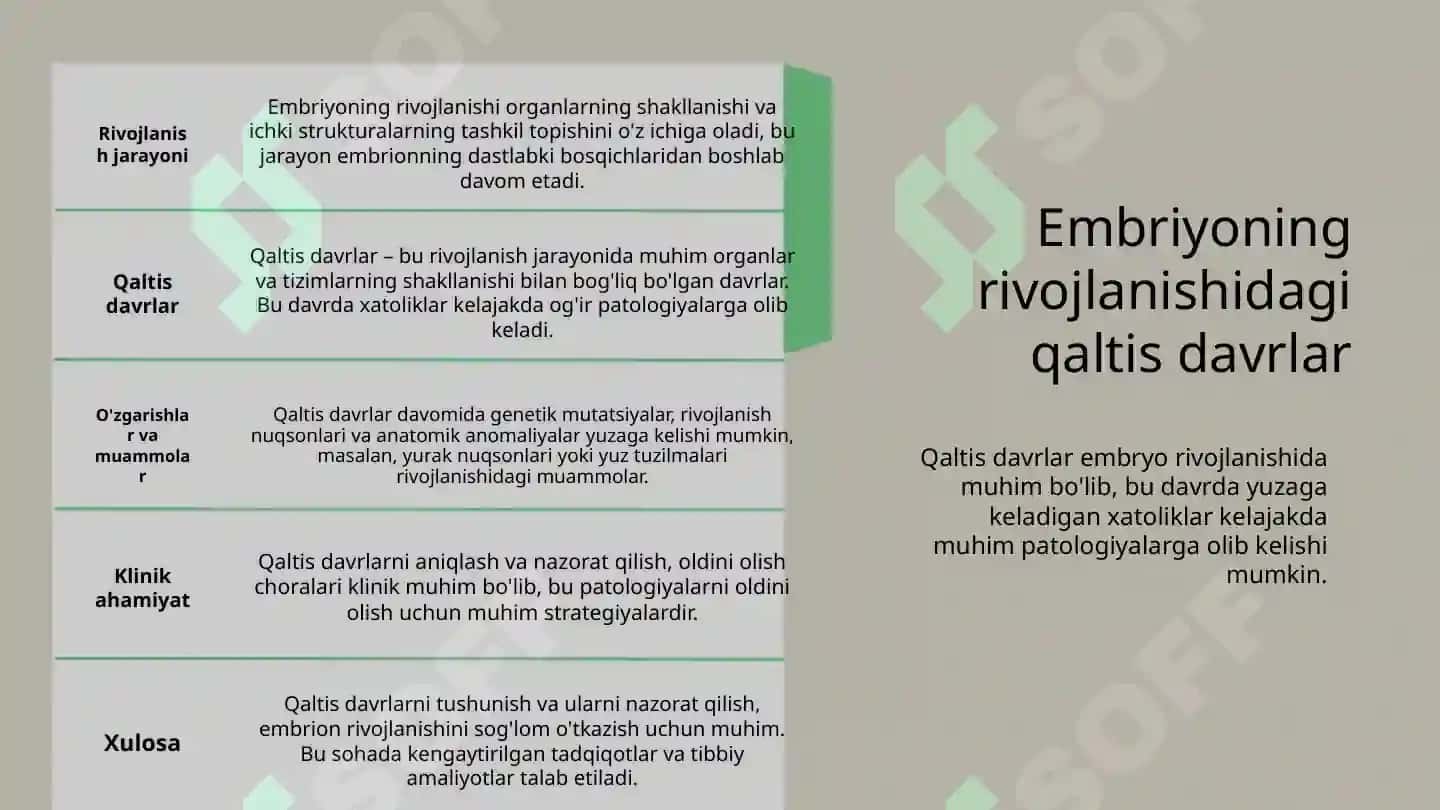 Embriogenezning qaltis davrlari 3