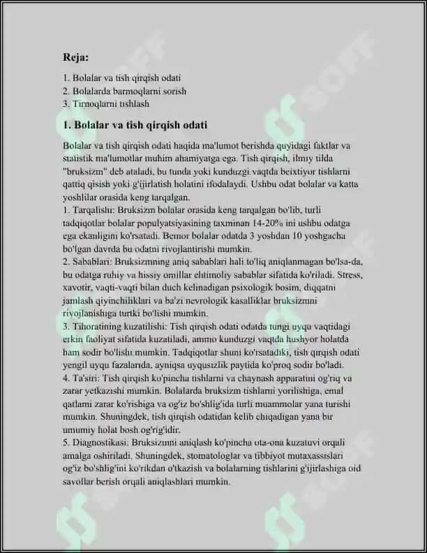 Bolalar orasidagi zararli odatlar 2