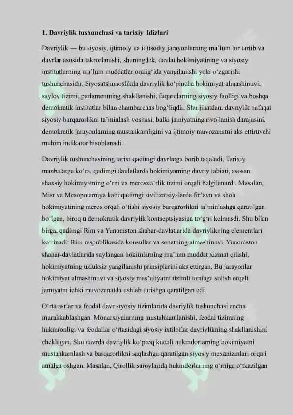 Davlatning Davriylikka Qarshi Siyosati 5