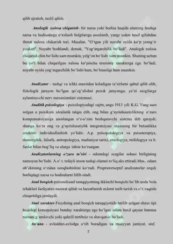 Psixologik atamalar izohli lug’ati 7