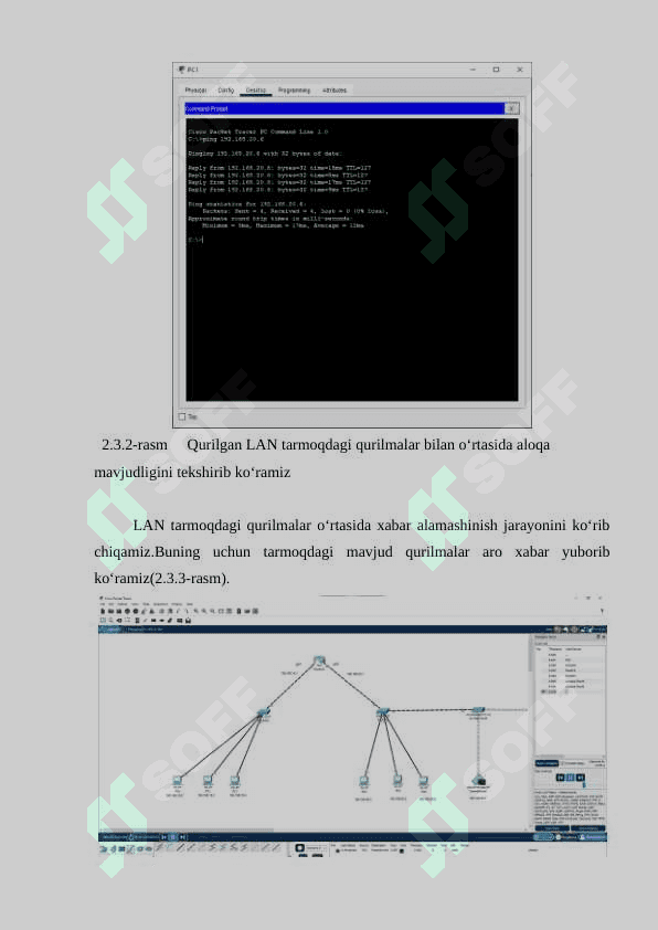 Cisco Packet Tracerda LAN tarmog'ini vizual Loyihalash 2