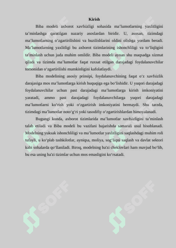 Biba modelini ishlash prinsipi 3