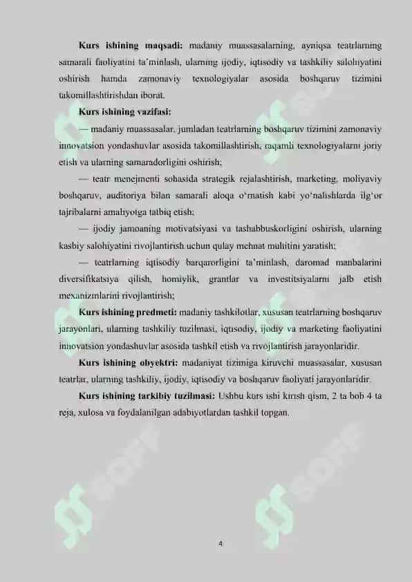 TEATRLAR FAOLIYATINI MUOVIFIQLASHTIRISH VA  BOSHQARISH 3