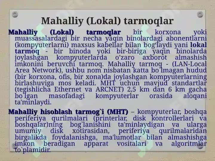 Kompyuter tarmoqlari 6