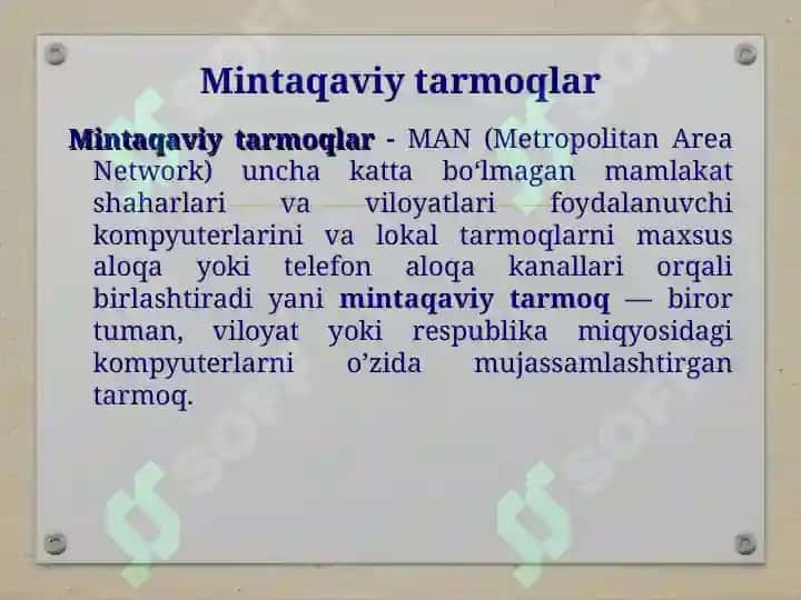 Kompyuter tarmoqlari 7