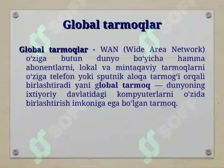 Kompyuter tarmoqlari 8