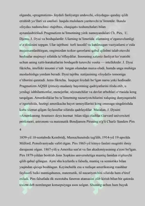 Kurs ishi pragmatizm 5