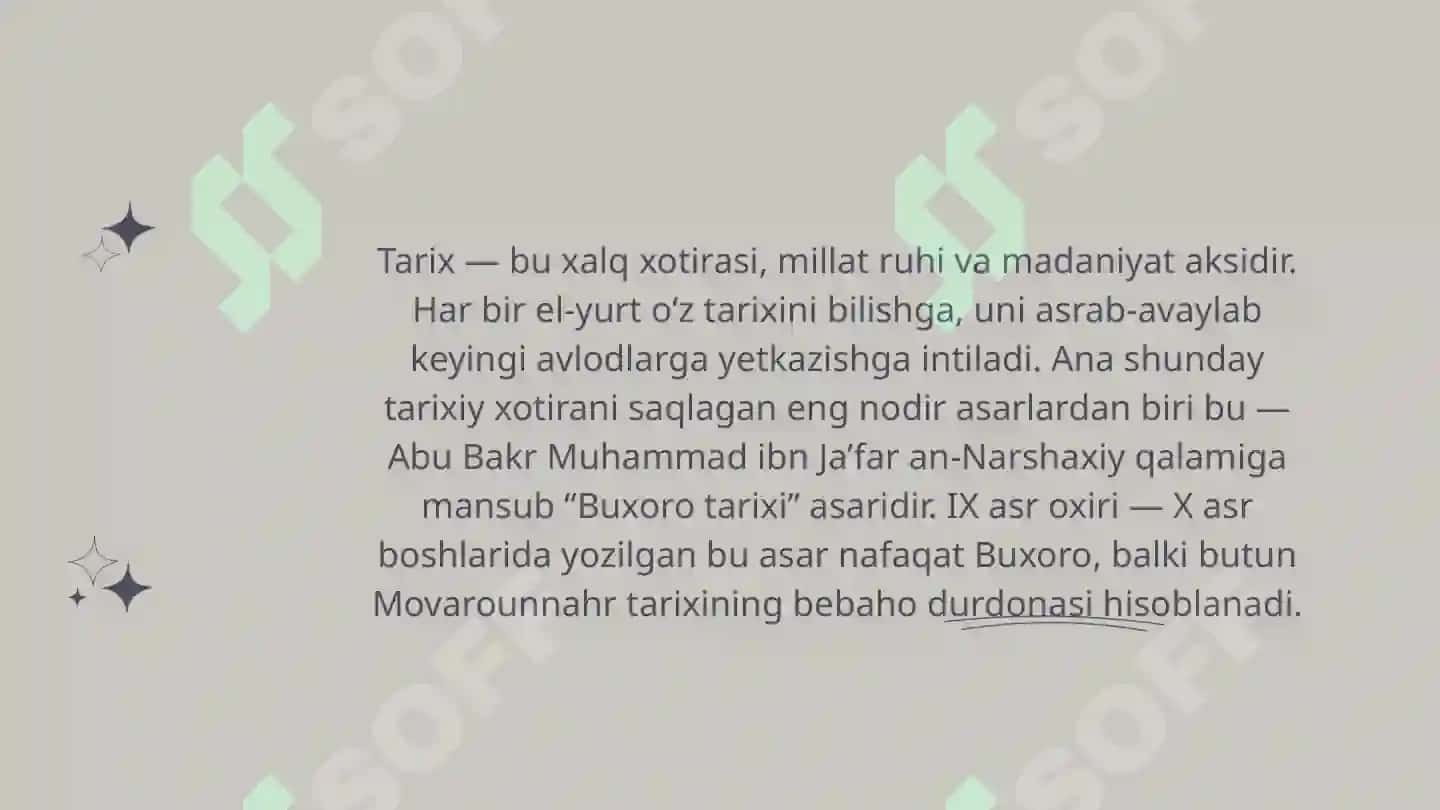 Buxoro tarixi asari 3