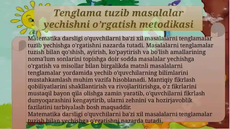 Tenglamalar 3